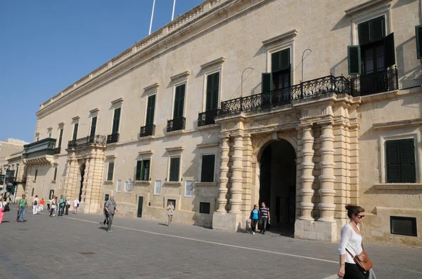 Malta, o grande palácio mestre de Valetta — Fotografia de Stock
