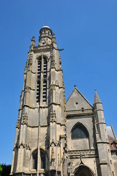Picardie-ban található, a festői templom compiegne-oise — Stock Fotó