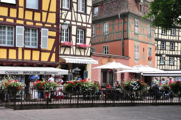 Haut Rhin, a pitoresca cidade de Colmar na Alsácia — Fotografia de Stock