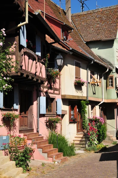 Haut Rhin, the picturesque village of Eguisheim — Stock Photo, Image