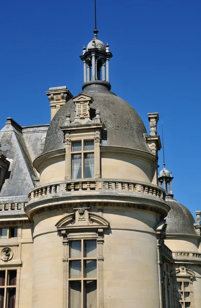 Picardie, the picturesque castle of Chantilly in Oise — Stock Photo, Image