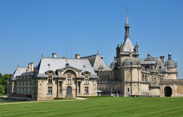 Picardie, el pintoresco castillo de Chantilly en Oise —  Fotos de Stock