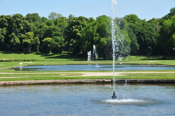 Picardie, el pintoresco castillo de Chantilly en Oise — Foto de Stock