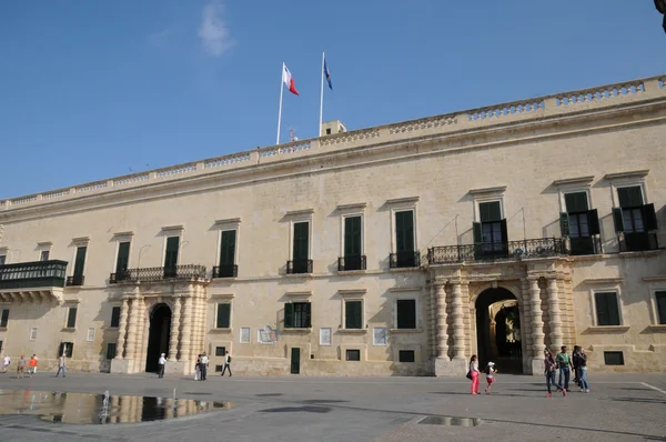 Malta, el gran palacio maestro de La Valeta — Foto de Stock
