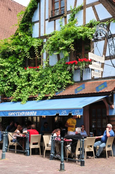 Haut rhin, die malerische Stadt Kaysersberg im Elsass — Stockfoto