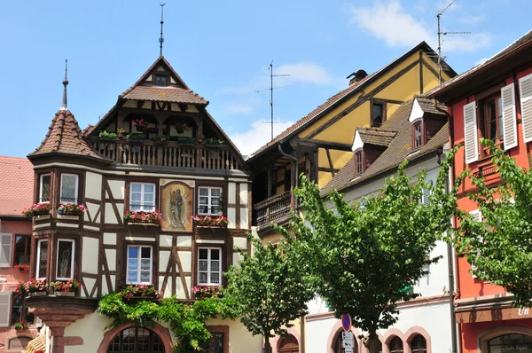 Haut rhin, die malerische Stadt Kaysersberg im Elsass — Stockfoto