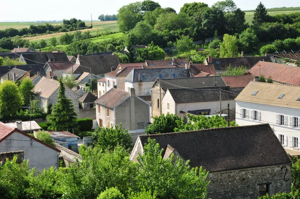 Франция, живописная деревня Жюмеовиль в Ле-Ивелин — стоковое фото