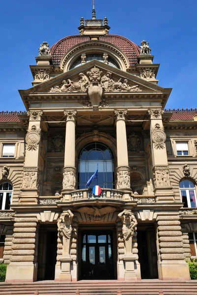 Elzas, de pittoreske stad Straatsburg in bas-rhin — Stockfoto