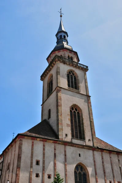 Bas Rhin, a pitoresca aldeia de Andlau na Alsácia — Fotografia de Stock