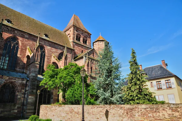Alsace, den pittoreska byn marmoutier — Stockfoto