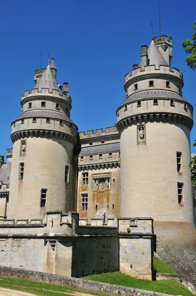 Picardie, the picturesque castle of Pierrefonds in Oise — Stock Photo, Image