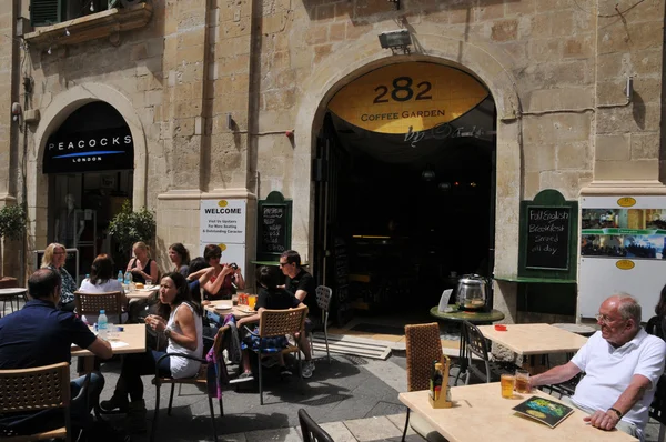 Malta, malebné město valetta — Stock fotografie