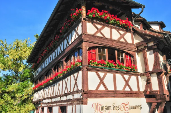 Alsasko, malebné město strasbourg v bas-rhin — Stock fotografie