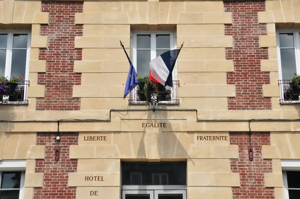Frankreich, das malerische Rathaus von rosny sur seine — Stockfoto