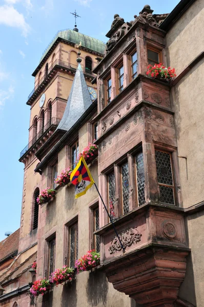 Haut rhin, die malerische Stadt Kaysersberg im Elsass — Stockfoto