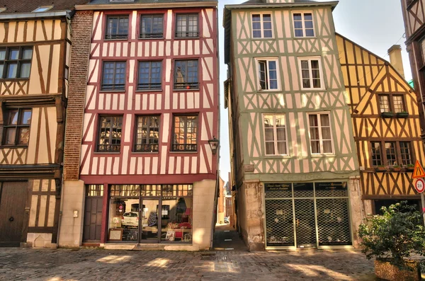 Normandie, malebná města rouen — Stock fotografie