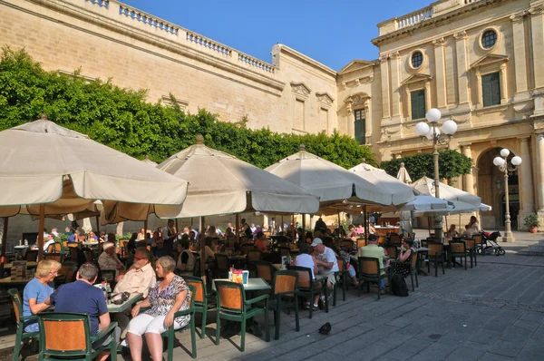 Malta, malebné město valetta — Stock fotografie