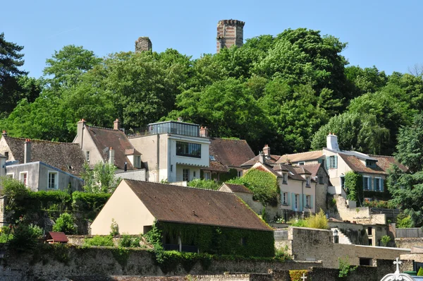 França, a pitoresca cidade de Monfort l Amaury — Fotografia de Stock