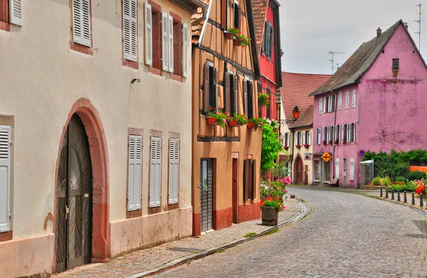 Haut rhin, die malerische Stadt Kientzheim im Elsass — Stockfoto