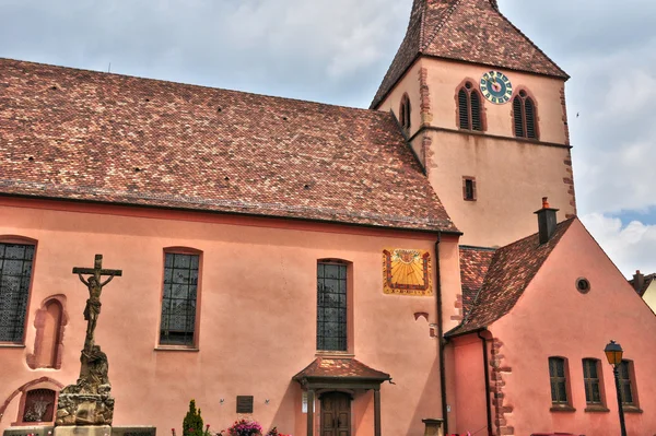 Haut Rhin, la pintoresca ciudad de kientzheim en Alsacia —  Fotos de Stock