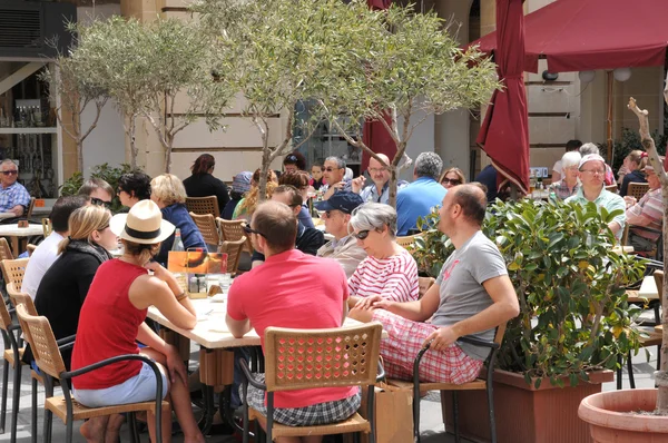 Malta, malebné město valetta — Stock fotografie