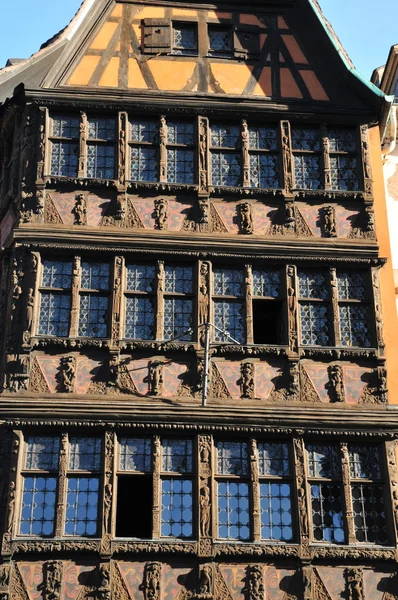 Dolny Ren, malownicze miasto Strasburg w Alzacji — Zdjęcie stockowe