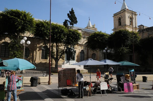 Malta, den pittoreska staden valetta — Stockfoto