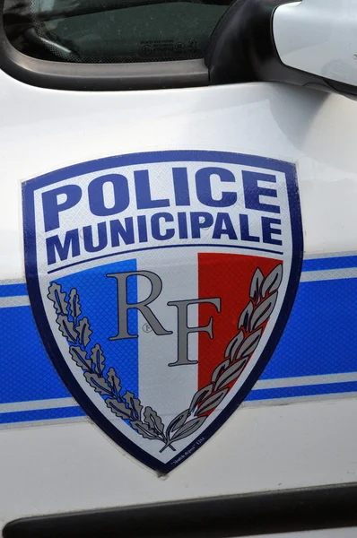 Франция, муниципальная полиция в Ле-Мюро — стоковое фото