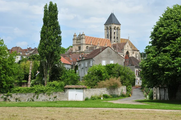 Francja, malowniczej miejscowości vetheuil — Zdjęcie stockowe