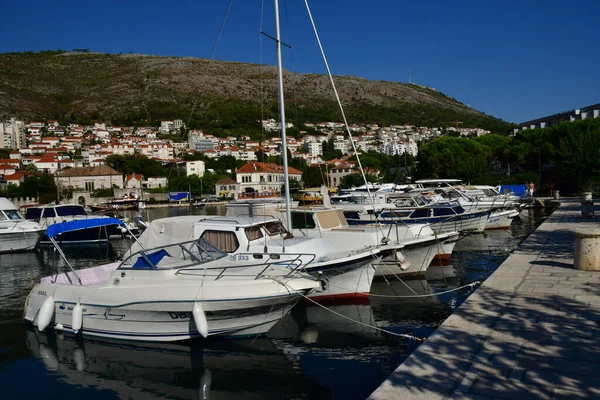 Dubrovnik Croatia September 2021 New Port — Stock Photo, Image