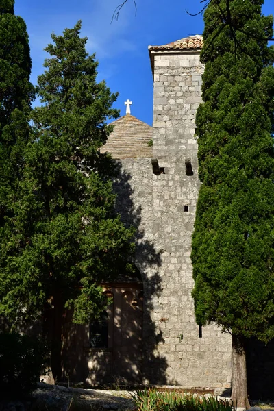 Isola Mljet Croazia Settembre 2021 Monastero Benedettino — Foto Stock