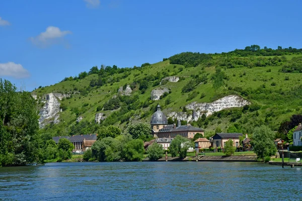 Les Andelys Frankrike Juni 2021 Floden Seine — Stockfoto