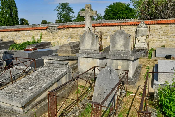 Verneuil Sur Seine Frankrijk September 2021 Begraafplaats — Stockfoto