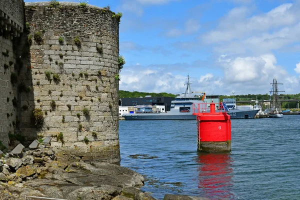 Concarneau Frankrike Maj 2021 Den Pittoreska Gamla Staden — Stockfoto