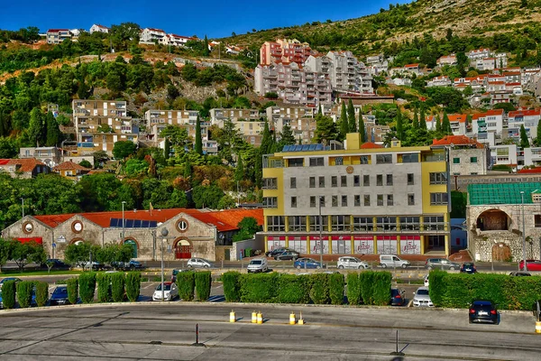 Dubrovnik Kroatië September 2021 Nieuwe Haven — Stockfoto