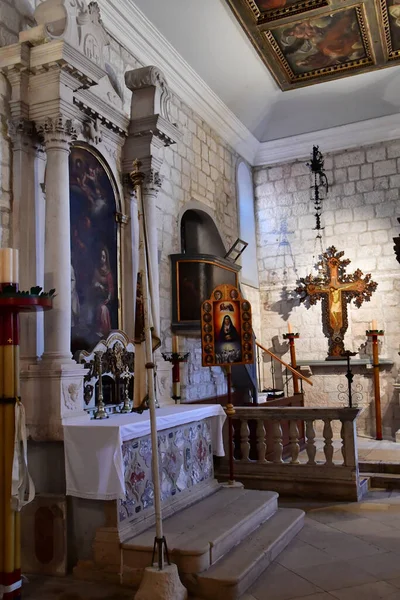 Korcula Κροατία Σεπτεμβρίου 2021 Εκκλησία Svih Svetih — Φωτογραφία Αρχείου