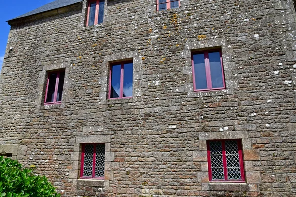 Locronan França Maio 2021 Pitoresca Aldeia Velha — Fotografia de Stock