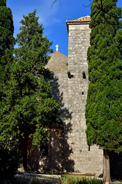 Ilha Mljet Croácia Setembro 2021 Mosteiro Beneditino — Fotografia de Stock