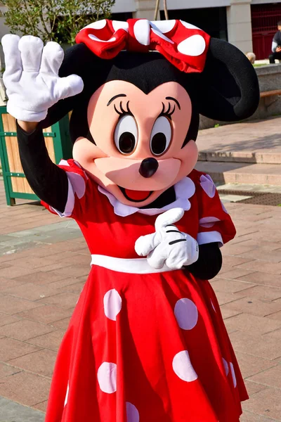 Poissy França Setembro 2021 Minnie Mouse Centro Cidade — Fotografia de Stock