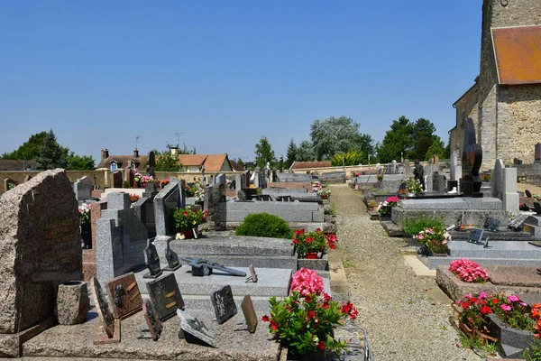 Tacoignieres Francia Luglio 2021 Cimitero — Foto Stock