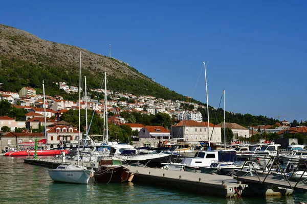 Dubrovnik Kroatië September 2021 Nieuwe Haven — Stockfoto