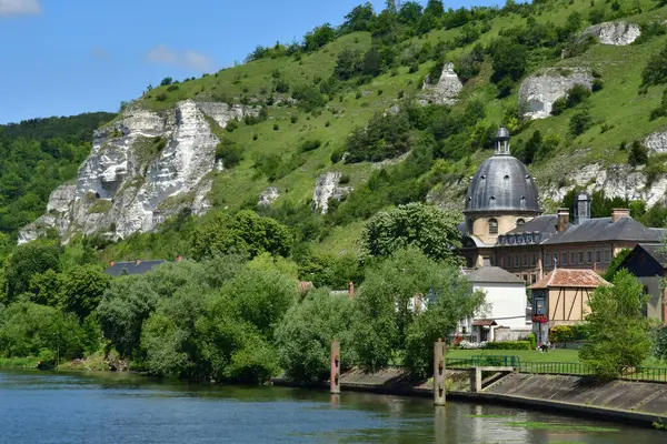 Les Andelys Frankrike Juni 2021 Floden Seine — Stockfoto