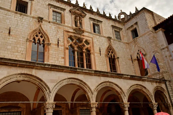 Dubrovnik Croatia September 2021 Picturesque Sponza Palace — Stock Photo, Image