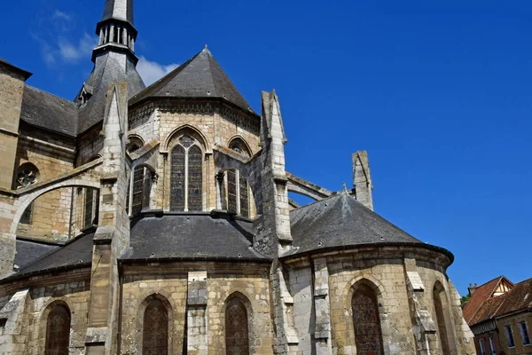 Les Andelys Франція June 2021 Церква Святого Саува Петі Анделі — стокове фото