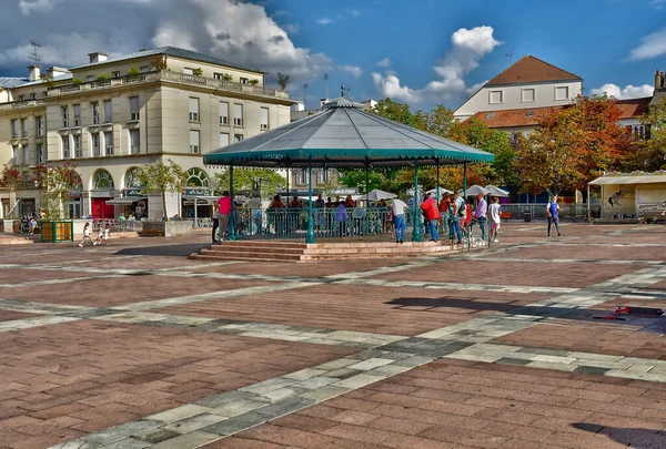 Poissy Frankreich September 2021 Platz Der Republik — Stockfoto