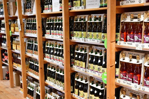 Pont Abbe France May 2021 Cider Shop Speciality — Stock Photo, Image
