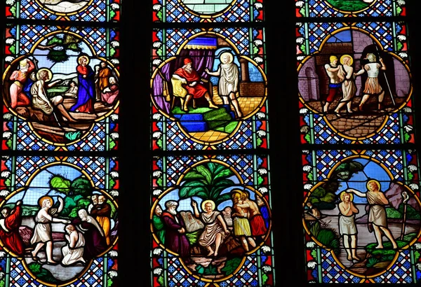 Quimper Γαλλία Μαΐου 2021 Καθεδρικός Ναός Του Αγίου Κορεντίν — Φωτογραφία Αρχείου
