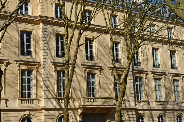 Versalhes França Fevereiro 2021 Bloco Apartamentos Centro Cidade — Fotografia de Stock