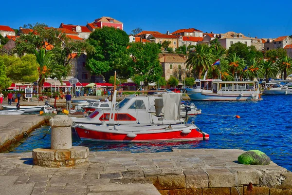 Cavtat Chorwacja Wrzesień 2021 Malownicze Miasto Lecie — Zdjęcie stockowe