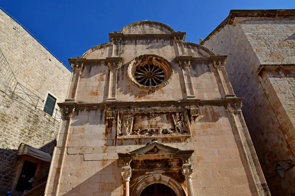Dubrovnik Croatie Septembre 2021 Église Saint Sauveur — Photo